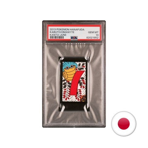 Pokémon Hanafuda Kanto: June - Kabuto & Omanyte PSA 10 Pokémon Hanafuda Kanto: June - Kabuto & Omanyte PSA 10