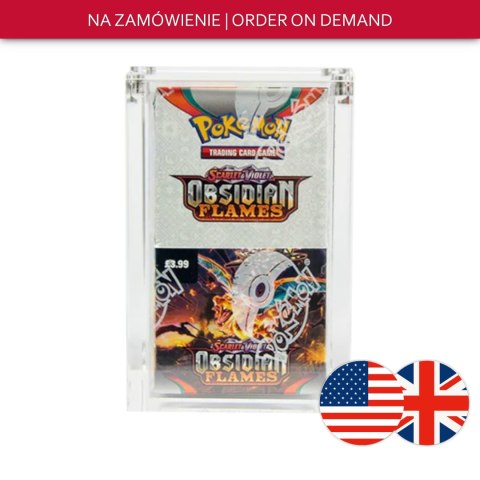 Pokémon TCG - Akrylowe pudełko na Angielski Pół-Booster Box Pokémon TCG - Akrylowe pudełko na Angielski Pół-Booster Box