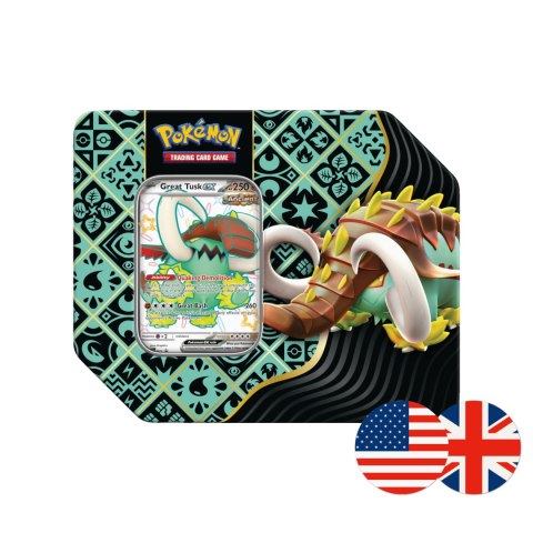 Pokémon TCG Great Tusk EX Tin - Paldean Fates