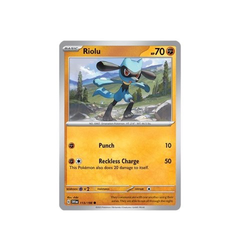Riolu 113/198 Riolu 113/198