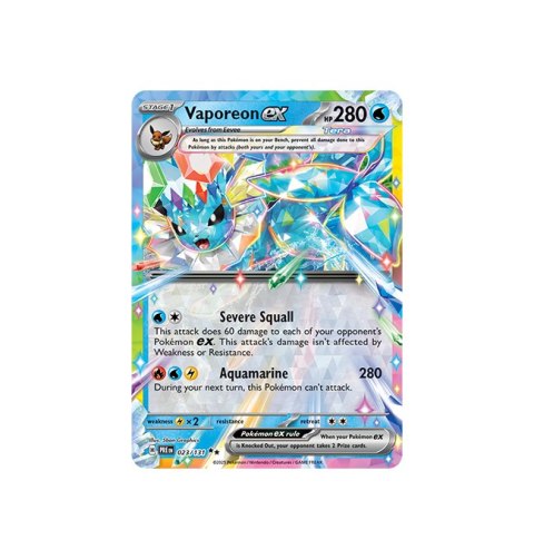 Vaporeon EX 023/131 Vaporeon EX 023/131