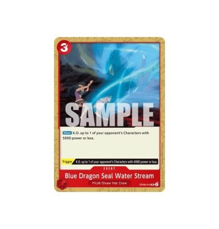 Blue Dragon Seal Water Stream (OP06-019)