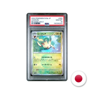 Pokémon TCG SV8A 002/187 - Leafeon PSA 10 (Poke Ball)