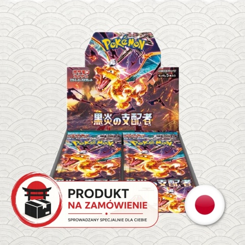 Pokémon TCG Japoński Booster Box - Ruler of the Black Flame (sv3) - na zamówienie