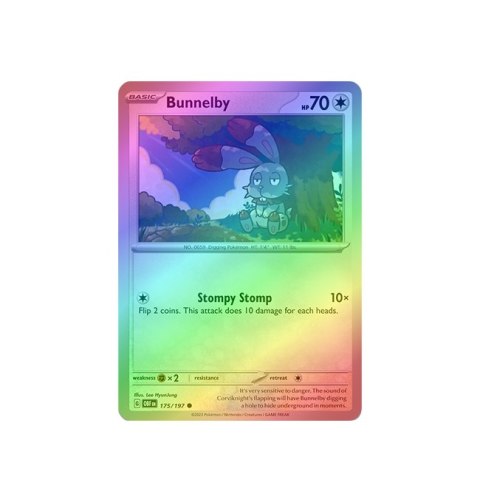 Bunnelby 175/197 - Reverse Holo Bunnelby 175/197 - Reverse Holo