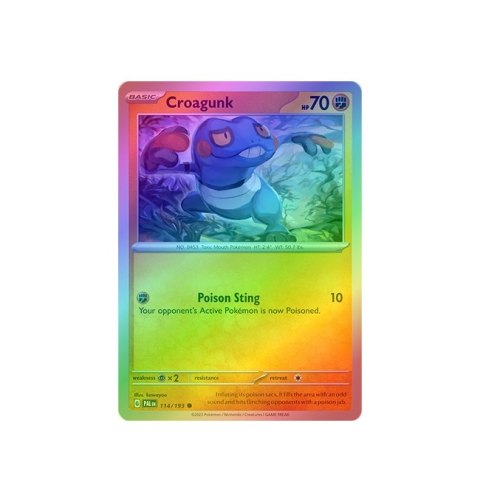 Croagunk 114/193 - Reverse Holo Croagunk 114/193 - Reverse Holo