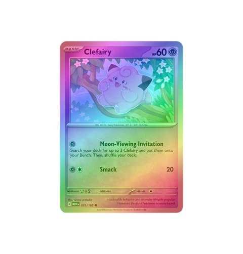 Clefairy 035/165 - Reverse Holo Clefairy 035/165 - Reverse Holo