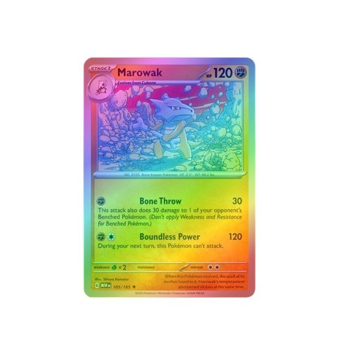 Marowak 105/165 - Reverse Holo Marowak 105/165 - Reverse Holo