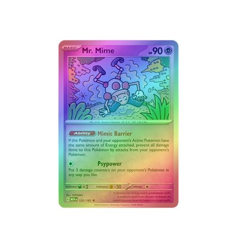 Mr. Mime 122/165 - Reverse Holo Mr. Mime 122/165 - Reverse Holo