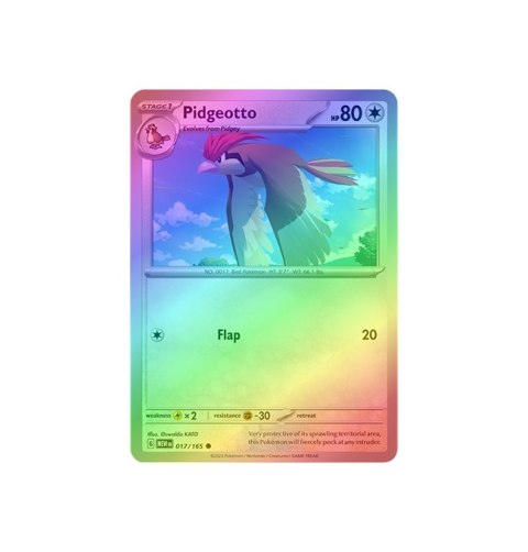 Pidgeotto 017/165 - Reverse Holo
