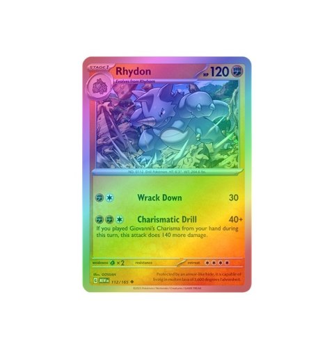 Rhydon 112/165 - Reverse Holo Rhydon 112/165 - Reverse Holo