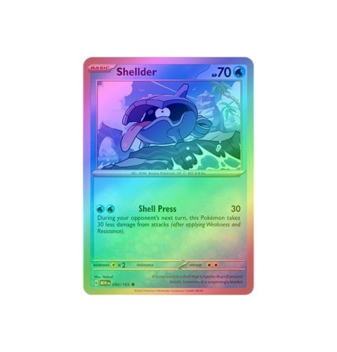 Shellder 090/165 - Reverse Holo