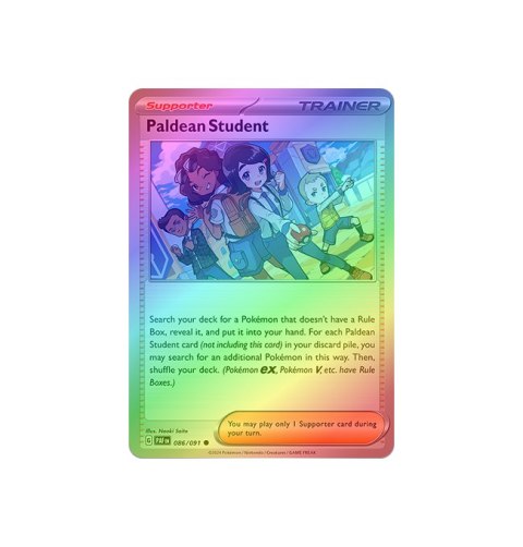 Paldean Student 086/091 - Reverse Holo Paldean Student 086/091 - Reverse Holo