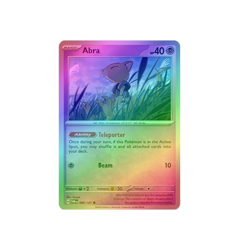 Abra 080/167 - Reverse Holo Abra 080/167 - Reverse Holo