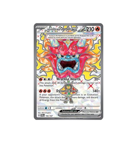 Hearthflame Mask Ogerpon EX 192/167 Hearthflame Mask Ogerpon EX 192/167