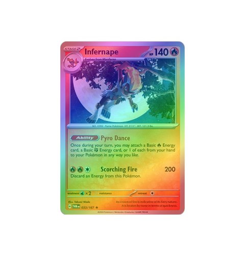 Infernape 033/167 - Reverse Holo Infernape 033/167 - Reverse Holo