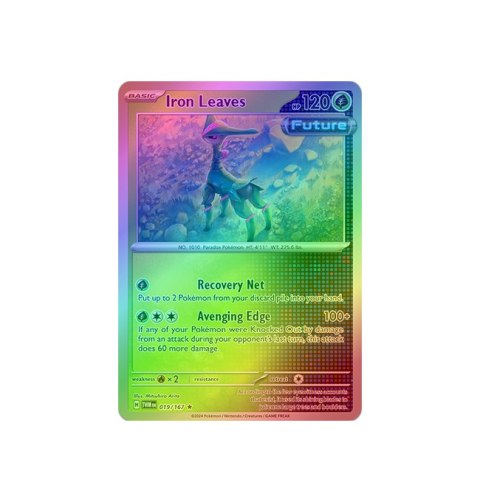 Iron Leaves 019/167 - Reverse Holo Iron Leaves 019/167 - Reverse Holo