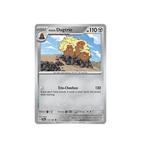 Alolan Dugtrio 123/191 Alolan Dugtrio 123/191