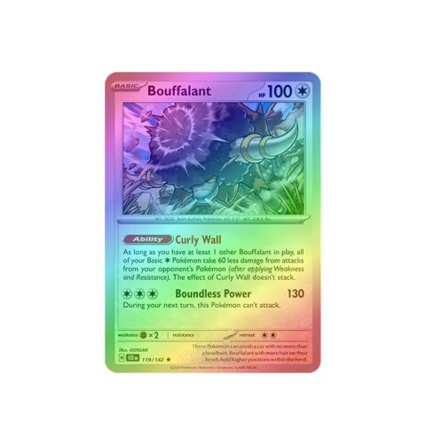 Bouffalant 119/142 - Reverse Holo Bouffalant 119/142 - Reverse Holo