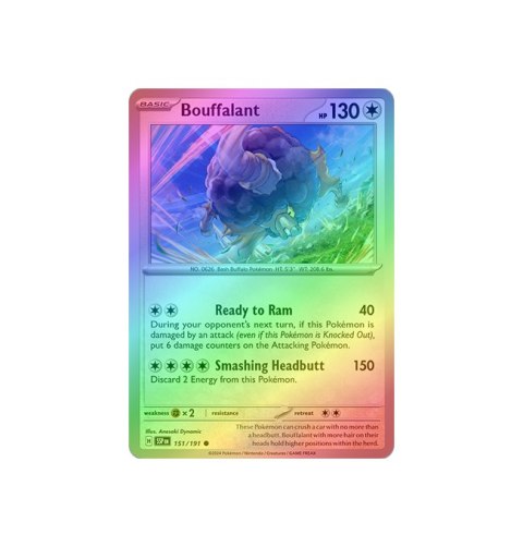 Bouffalant 151/191 - Reverse Holo Bouffalant 151/191 - Reverse Holo