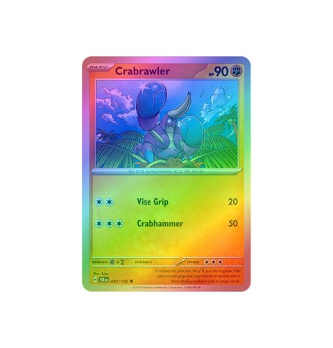Crabrawler 087/142 - Reverse Holo Crabrawler 087/142 - Reverse Holo