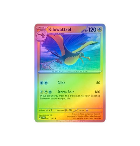 Kilowattrel 067/191 - Reverse Holo Kilowattrel 067/191 - Reverse Holo