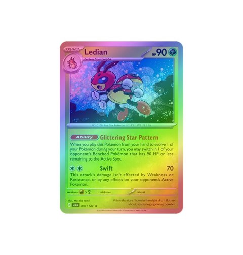 Ledian 003/142 - Reverse Holo Ledian 003/142 - Reverse Holo