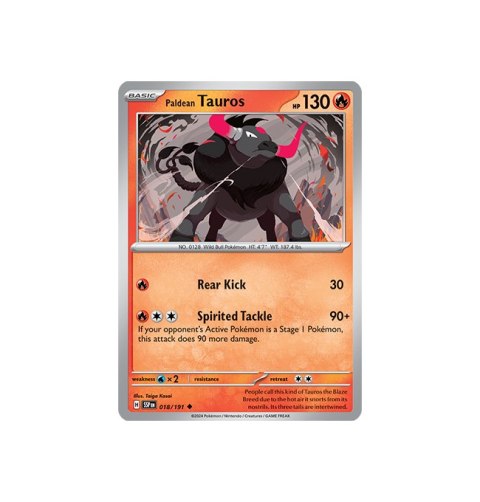 Paldean Tauros 018/191 Paldean Tauros 018/191