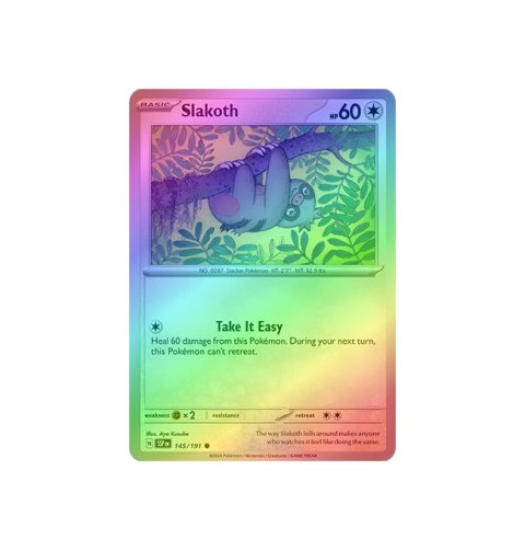 Slakoth 145/191 - Reverse Holo Slakoth 145/191 - Reverse Holo